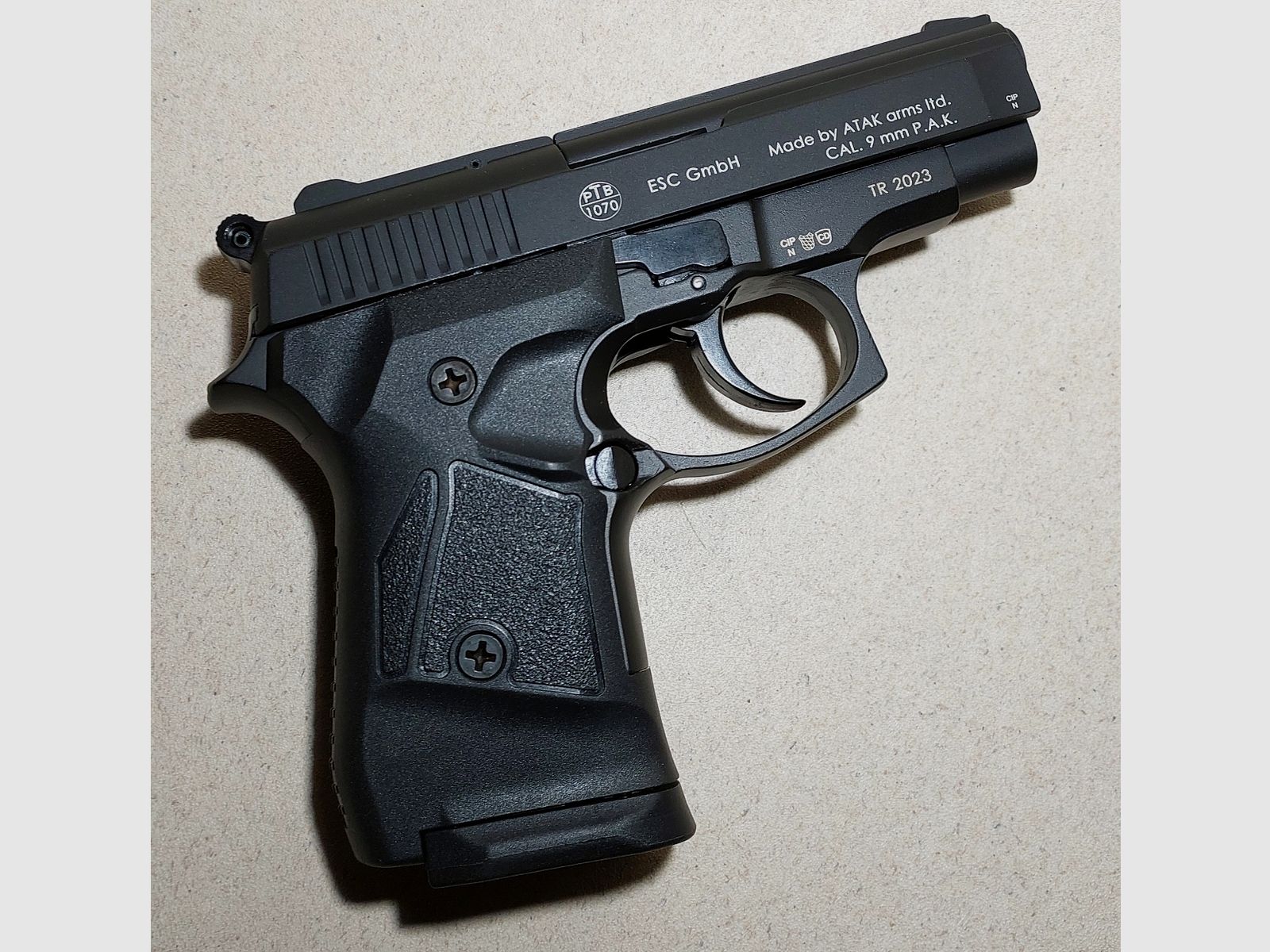 Zoraki 914 brüniert Schreckschuss Pistole 9mm P.A.K. PTB (1070) neu!