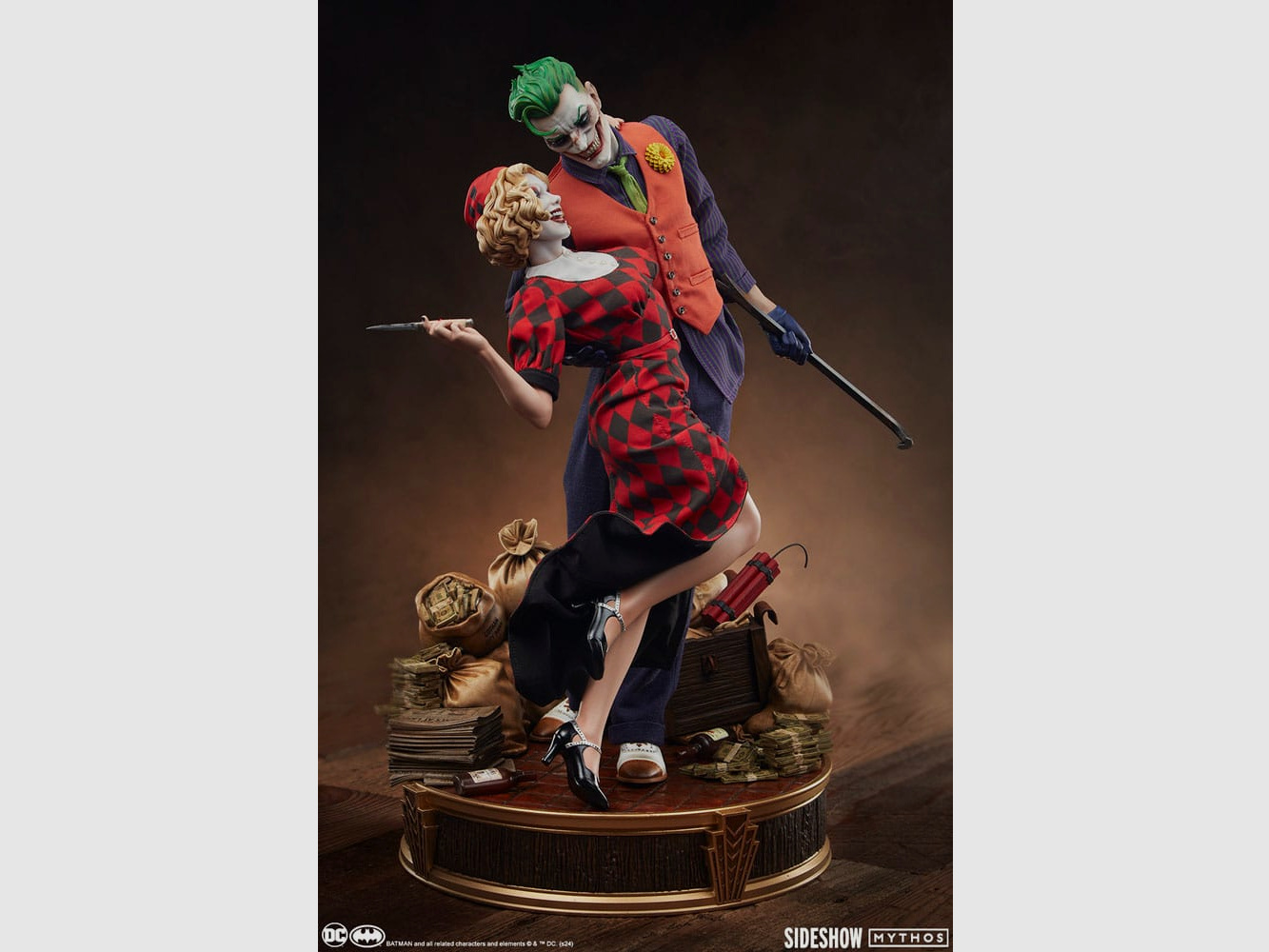 DC Comics Mythos Statue 1/5 The Joker and Harley Quinn: Lawless Love 41 cm | 43335