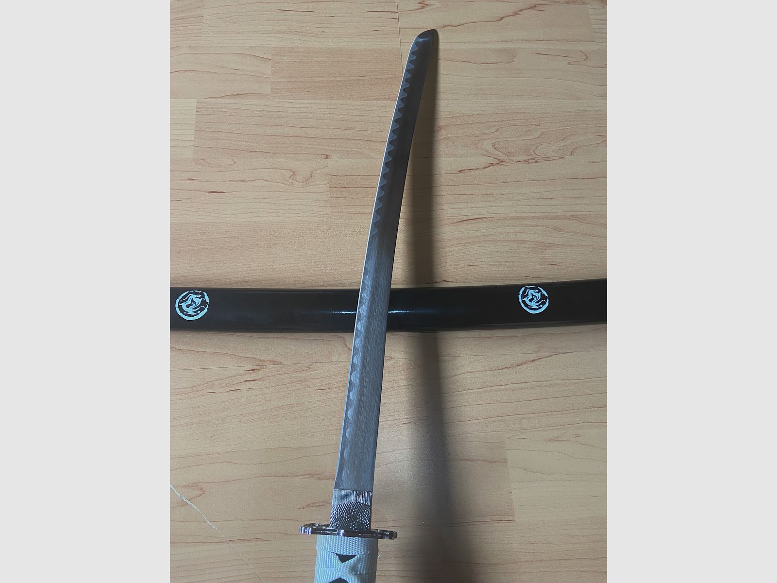Cuchillo de vitrina Samurai Schwert Bueno hasta como nuevo