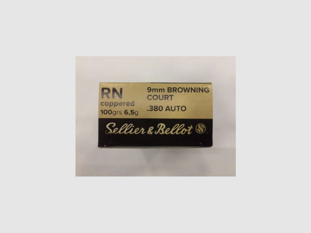 S&B PATRONEN 9 CORTO 100 GR RN RAM, Bild 1 von 3