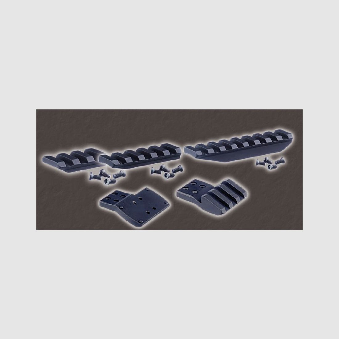 Accessoire Eratac pour montages, rail adaptateur droit, 55 mm, accessoire de style Picatinny
