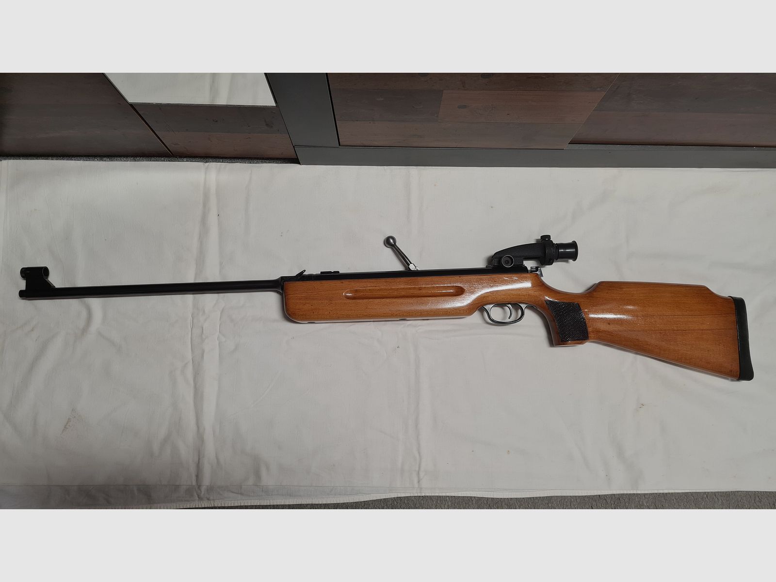 Haenel Sportschützenmodell 3.112 /Q1 / Waffe und Diopter Nummerngleich !!!, Bild 1 von 6