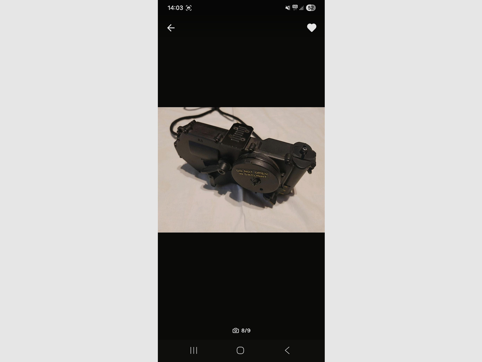 Nachtzichtversterker met helm- en hoofdbevestiging