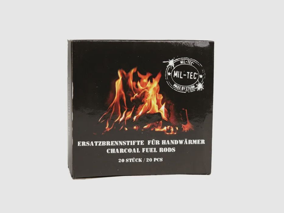 Hand warmers for burning sticks (glowing coal)