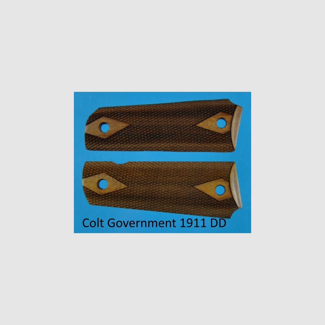 Nussbaum-Griffschalen für Pistole Colt 1911A1 Government klassische Form