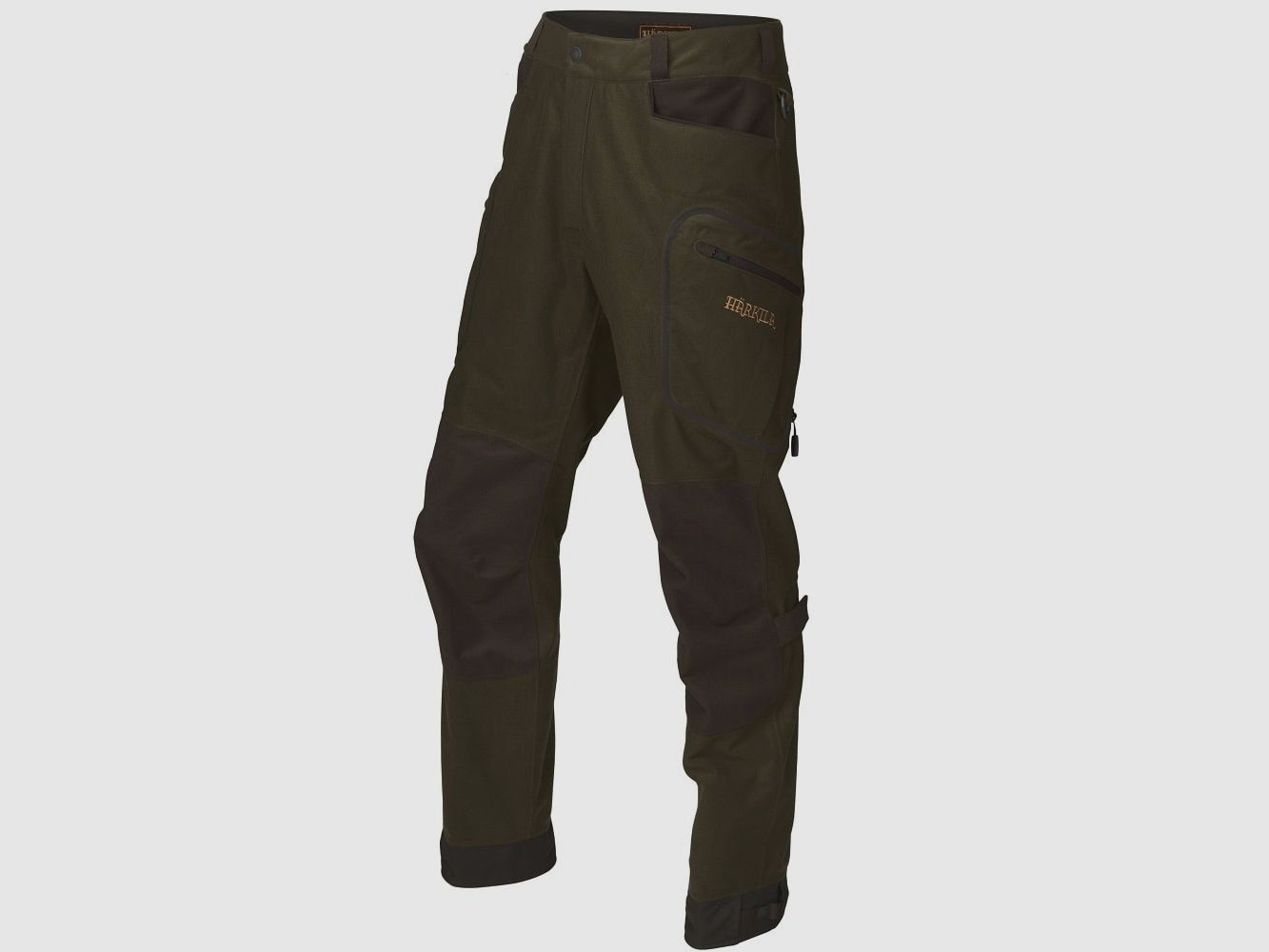 Hrkila Mountain Hunter Spodnie Łowieckie Zielone / Ciemnobrązowe