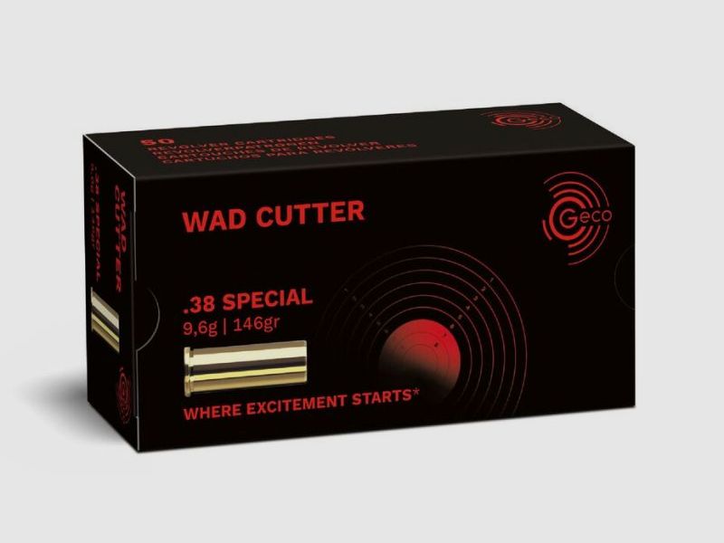 GECO .38 Special Wad Cutter - 50 Patronen