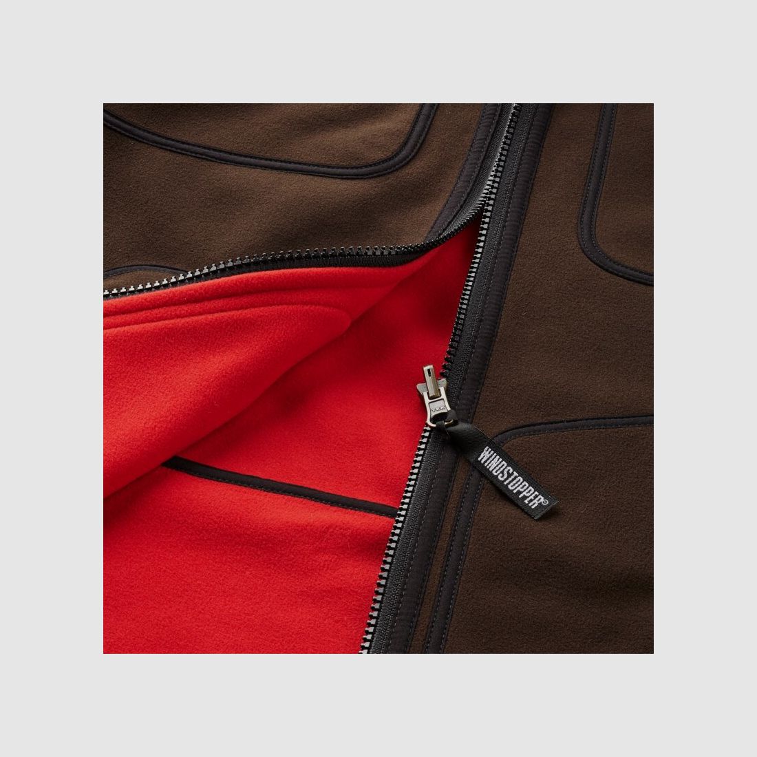 Härkila Kamko Fleecejacke Damen Braun / Rot