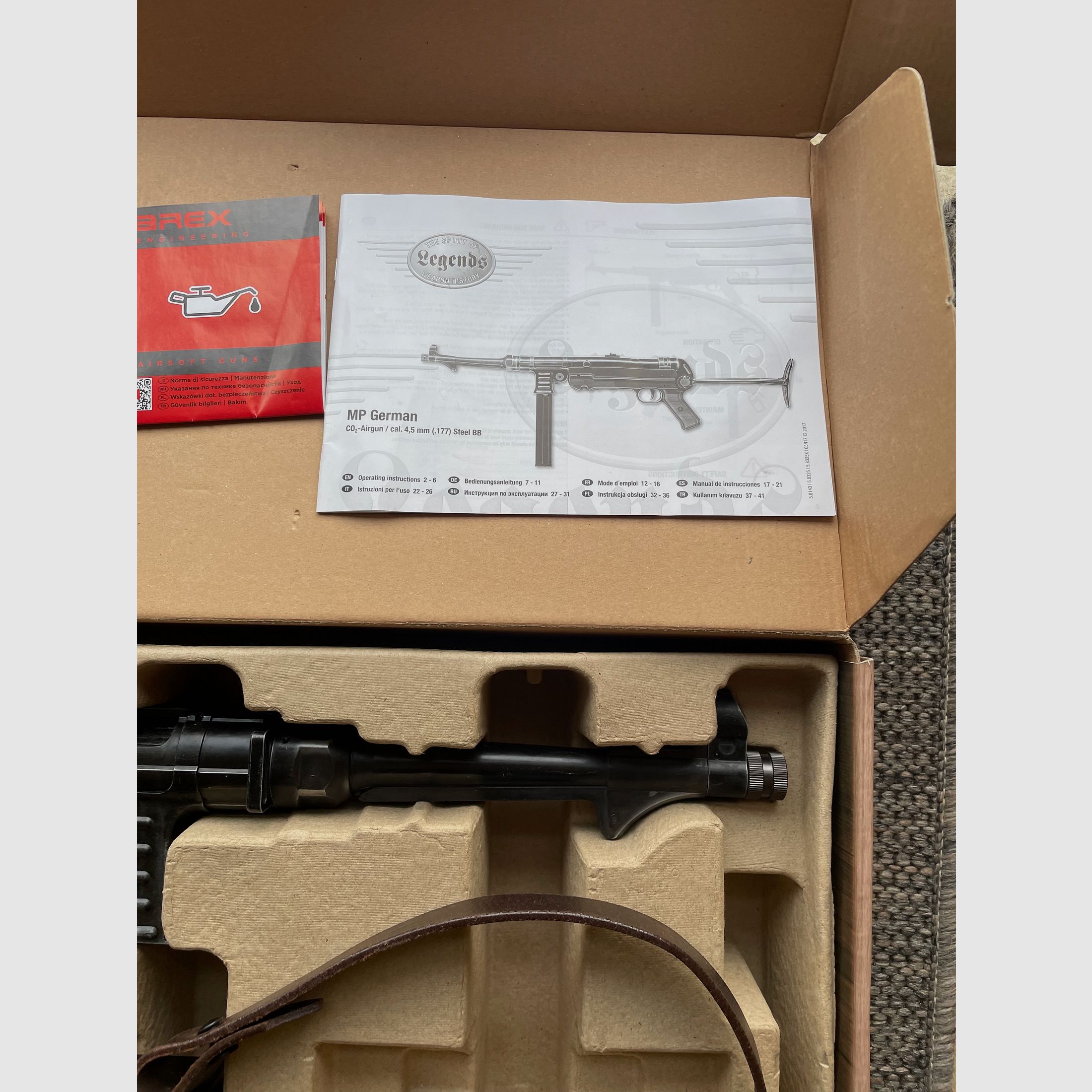 Umarex Legends MP40 Edición Legado Alemán - 4,5 mm Stahl BB Co2 (P18)