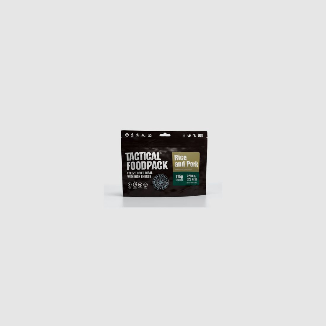 Tactical Foodpack | Reis & Schweinefleisch 115 g, Bild 3 von 6