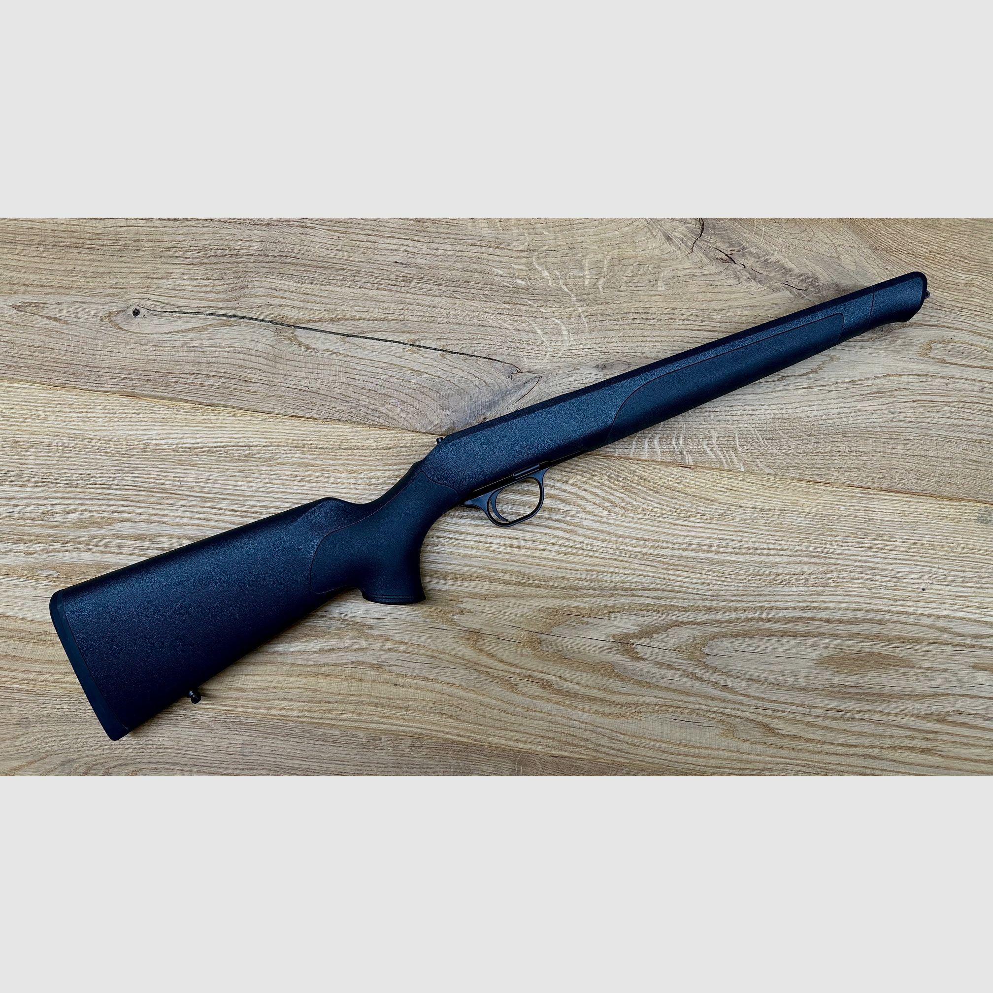 Blaser R8 Professional Schaft mit Gehäuse/System // Schaftfarbe Grün // Schaft gekürzt