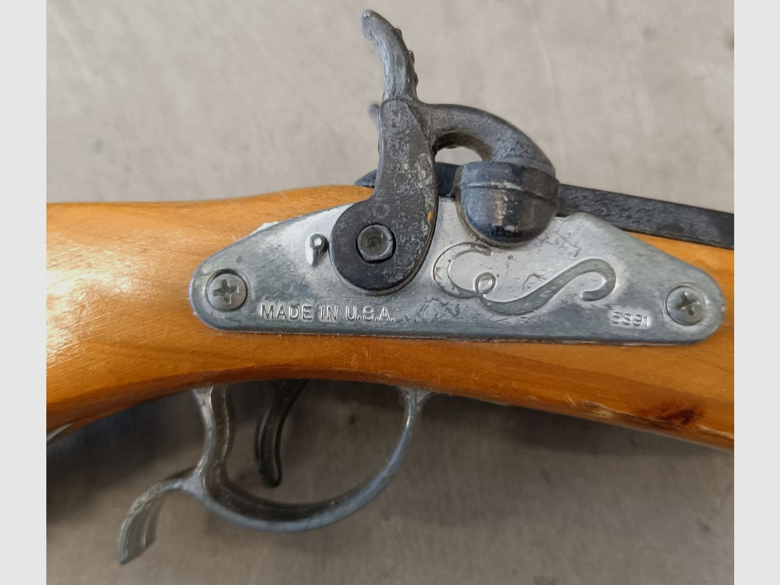 Toy, flintlock pistol, Parris, image 3 of 8