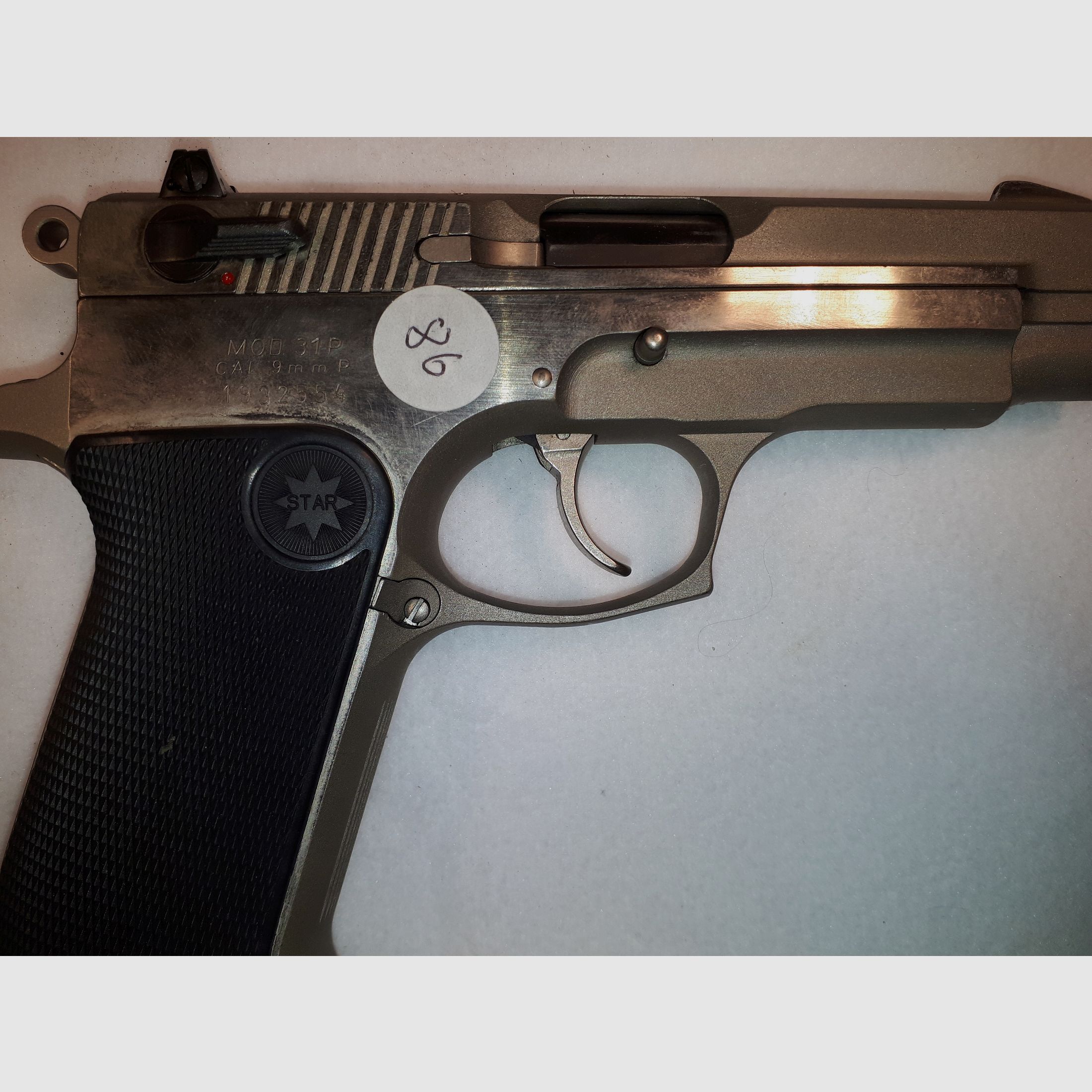 Star  Selbstladepistole , Modell: 31  P, Kaliber 9mm Luger.