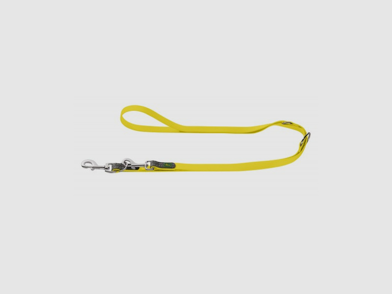 Hunter Verstellbare Führleine Convenience neongelb – Breite / Länge: Breite: 20mm / Länge: 200cm