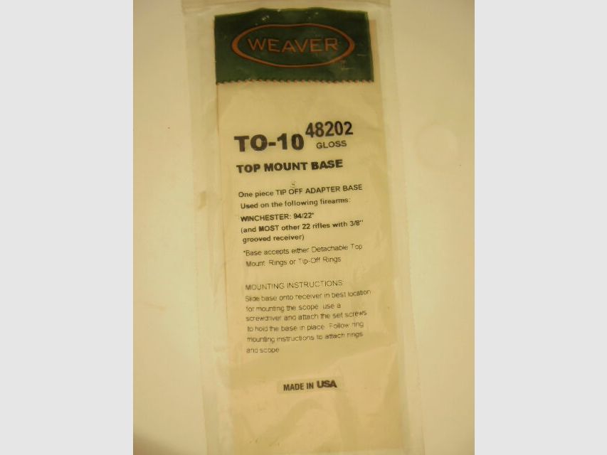 EMBASE WEAVER N° TO-10 WINCHESTER 94/22, imagen 3 de 4
