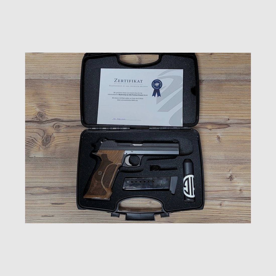 Sig Sauer P210 Super Target 5" Zwart - Mastershop MADE IN GERMANY