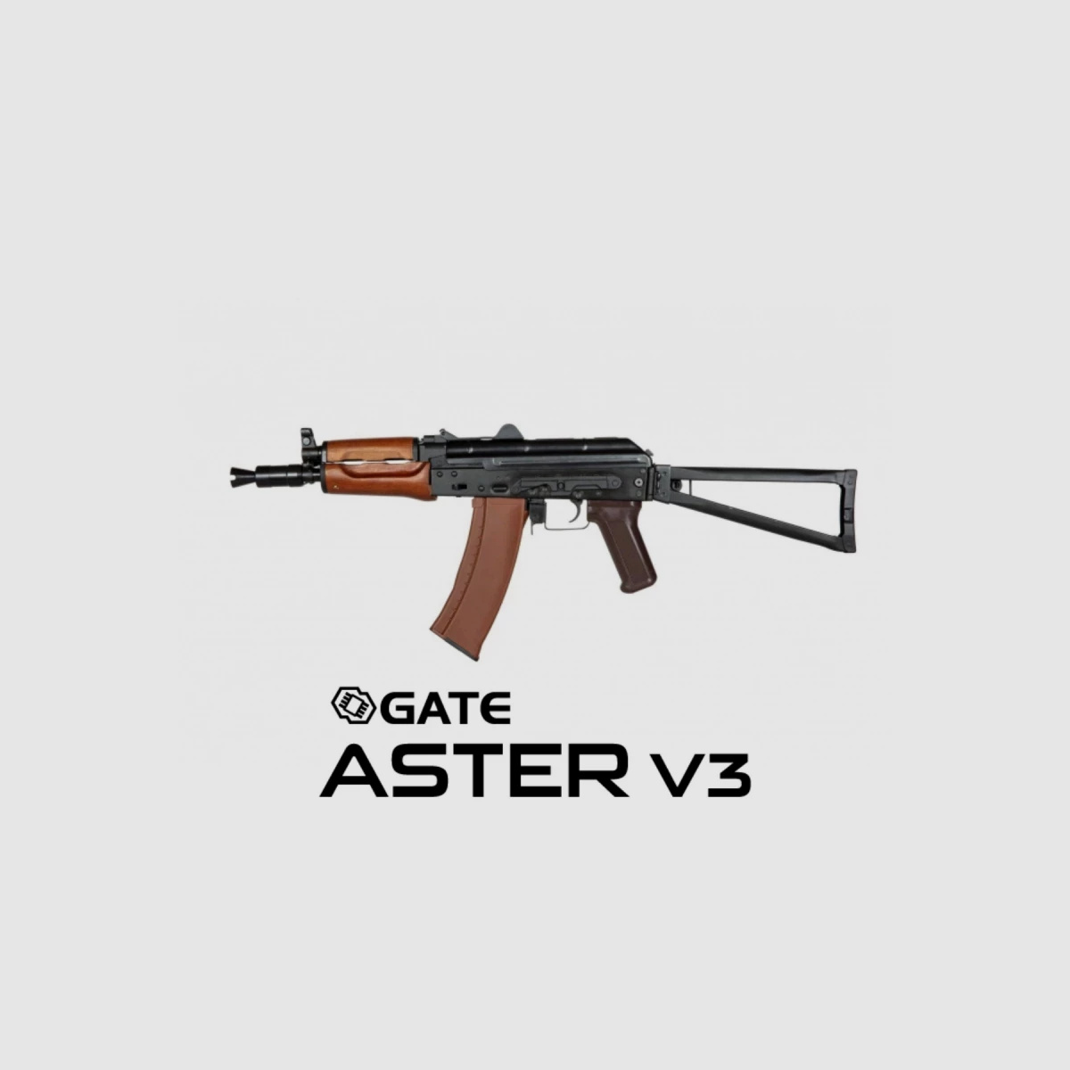 AKS-74UN Essential Wersja Stalowa z Gate Aster V3 wolna od 18 Czarne/Prawdziwe Drewno | E&L