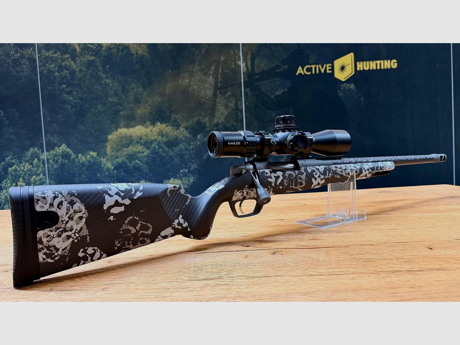 Gunwerks ClymR / 6 Creedmoor / LL 18" / con sistema in titanio / Kahles K318i 3,5-18x50