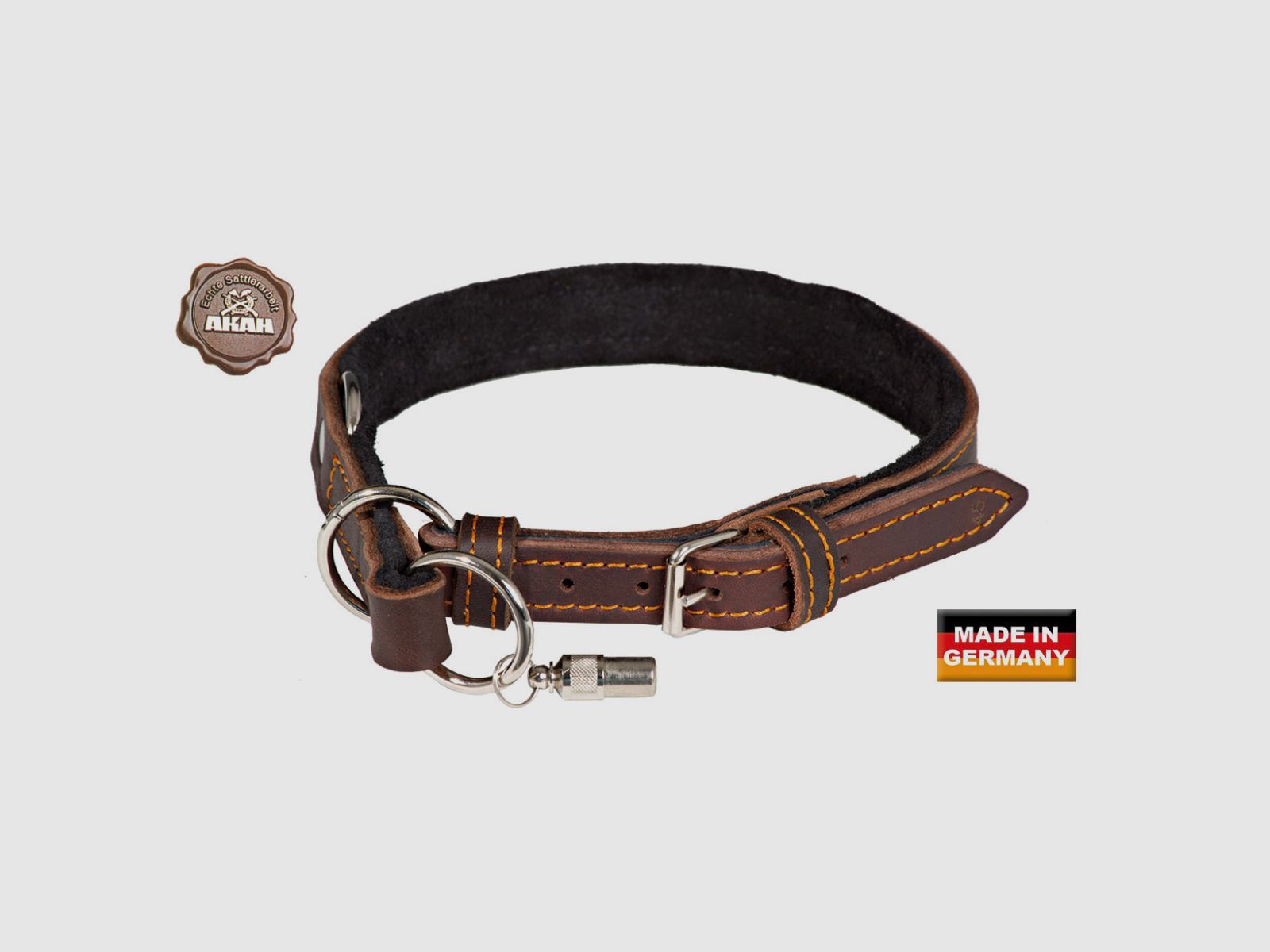 AKAH strangolatore con limitazione in pelle di olio