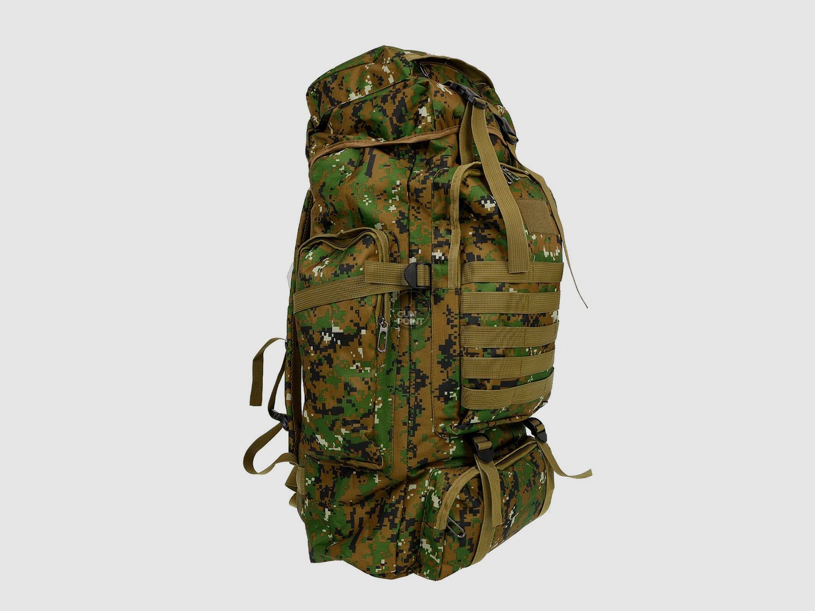 OpTacs Outdoor Trekking Rucksack 80L Molle Digital Camo Grn