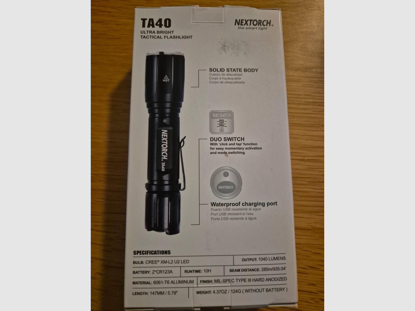 Nextorch TA40, Lampe de poche tactique