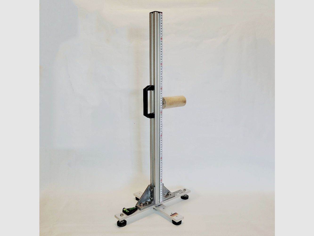 KGF Auflagestativ - Auflageständer Alu X-800-Pro mit Buchenholz-Auflage, klappbar, Waage, Griff und Maßband