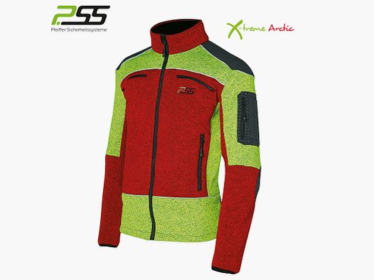 PSS X-treme Arctic Faserstrickjacke rot/gelb