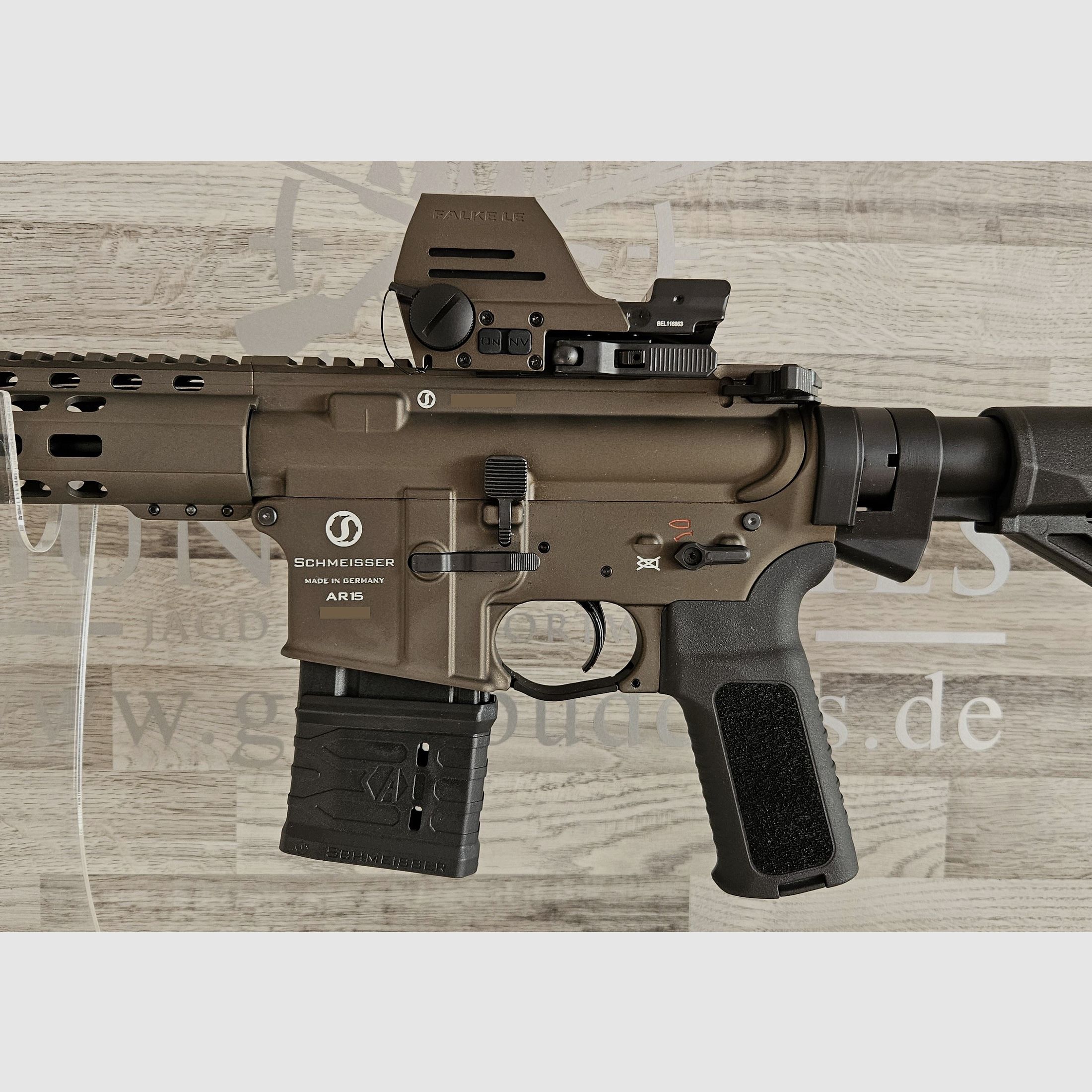 Schmeisser AR15 M4FL Bronze 14,5" .223Rem. en set avec lunette de visée - livraison gratuite ! - Nouveauté du commerce spécialisé