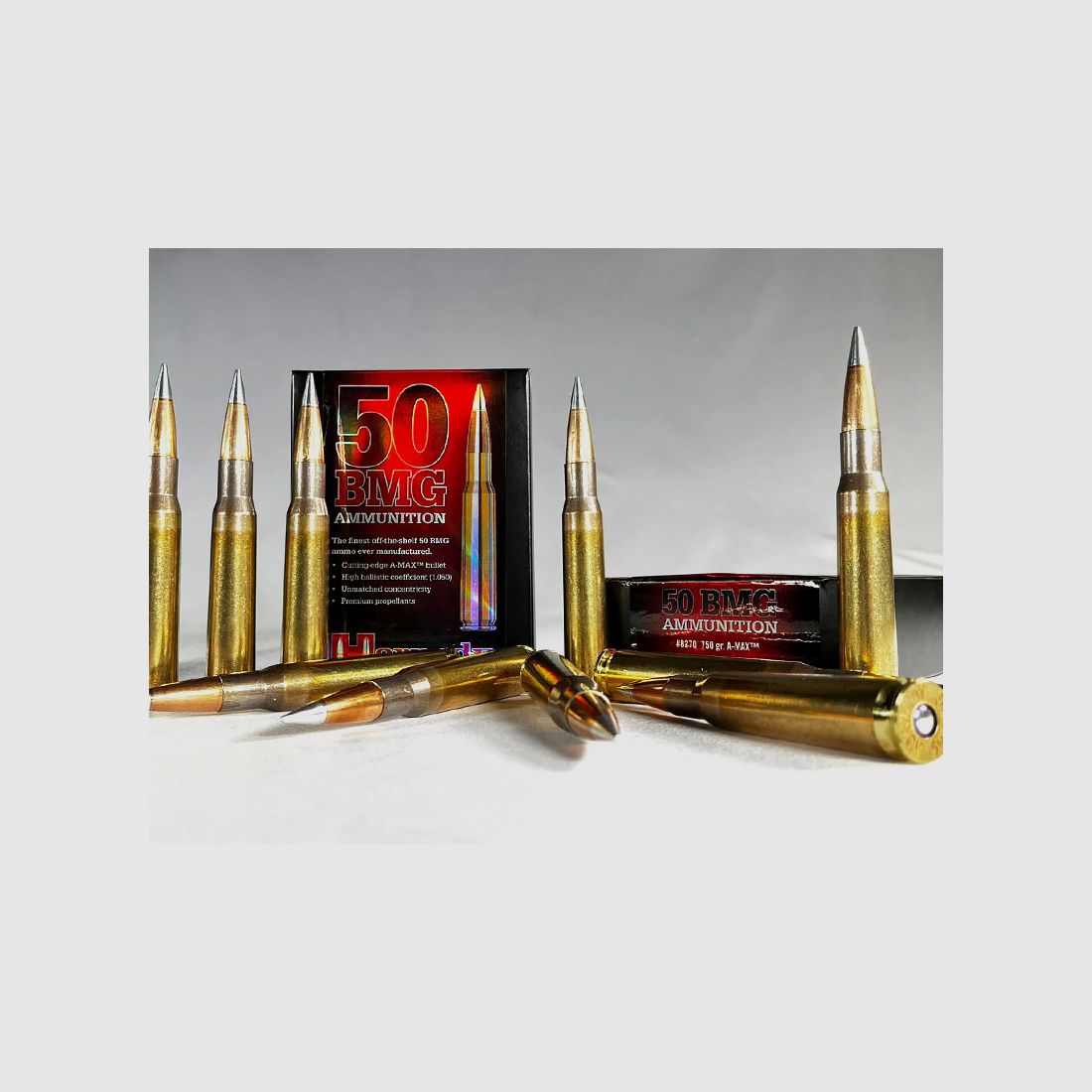 Hornady .50 BMG A-Tip Match 750 gr 1 paquete (10 disparos a 13,90 €*)