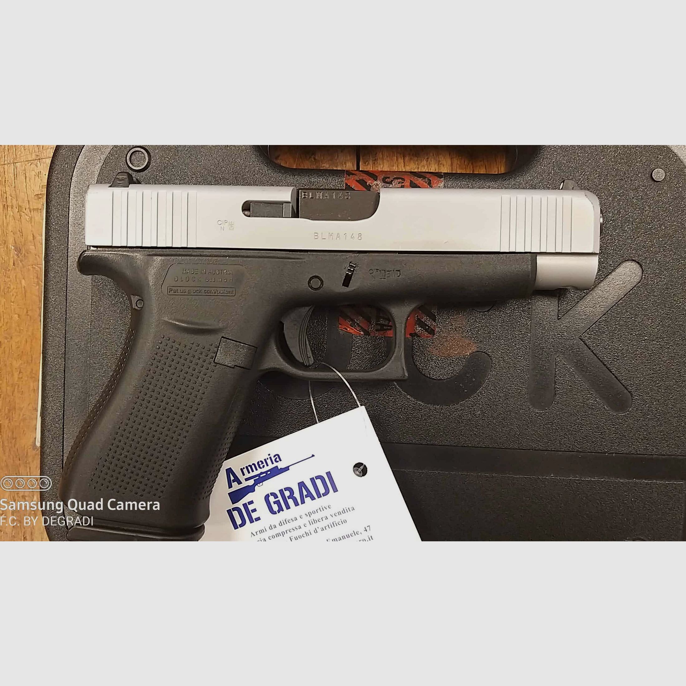 GLOCK 48 SILVER 9×21, immagine 3 di 3