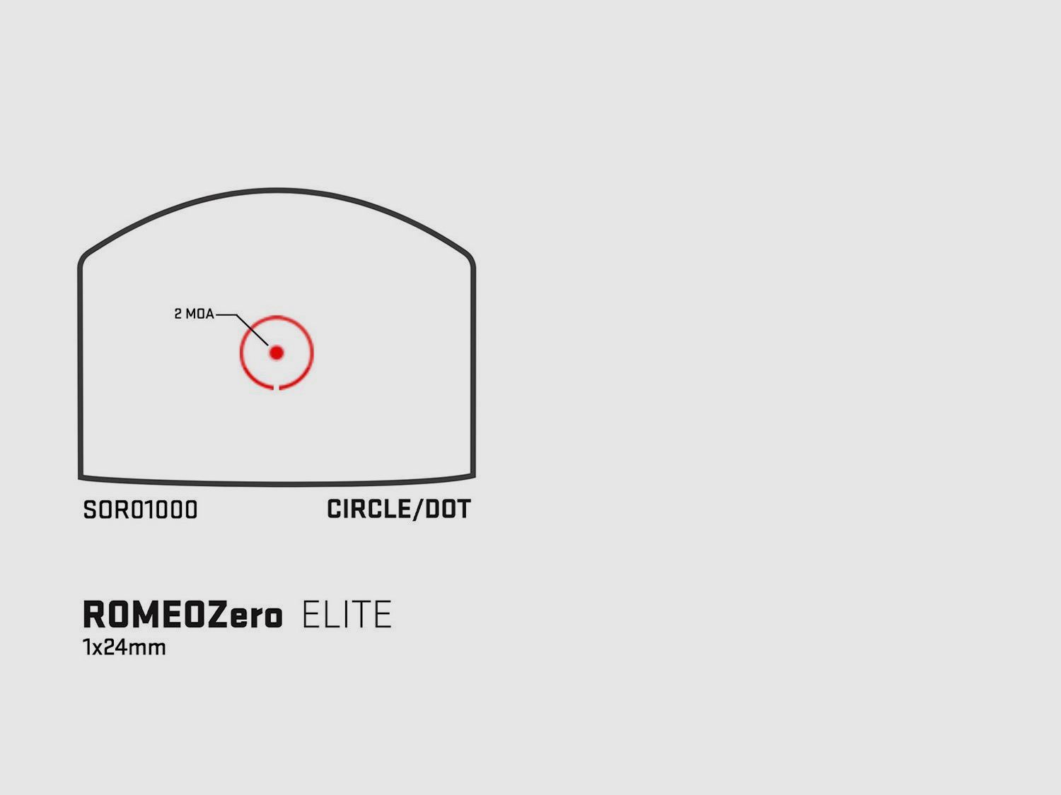 Sig Sauer ROMEO Zero Elite 2MOA Circle Dot SOR01000