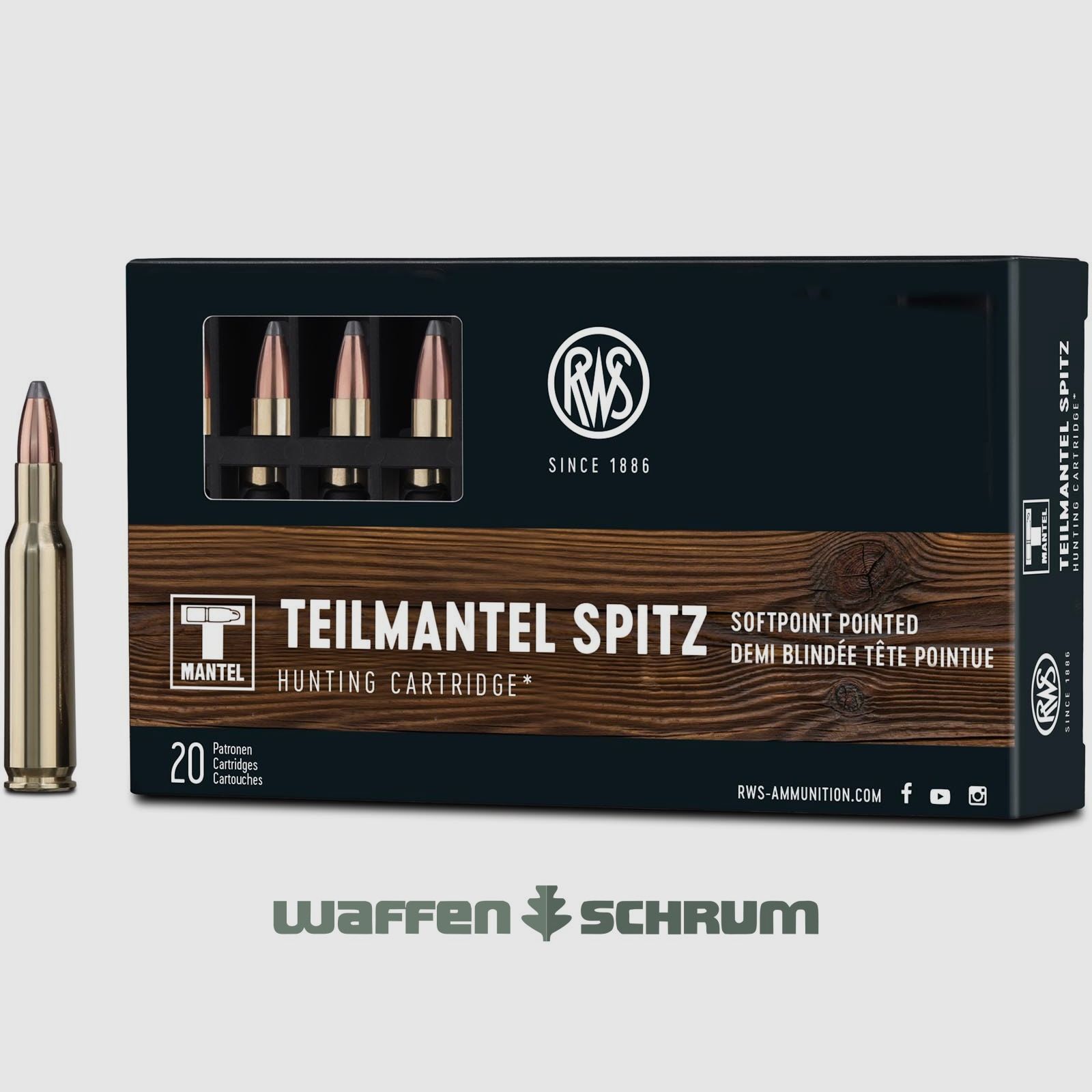 RWS .222Rem TMS 3,24g - 50gr
