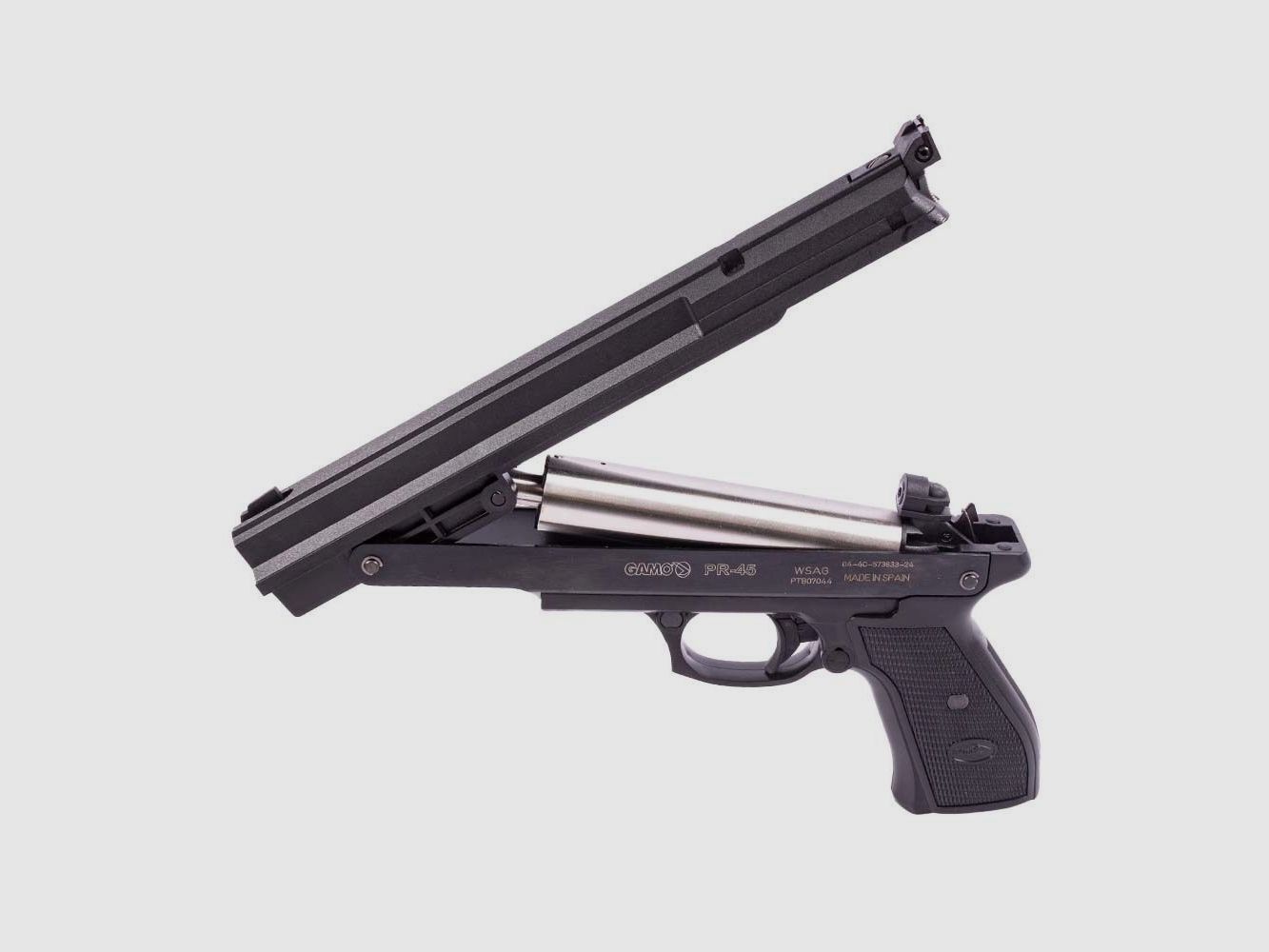 Gamo PR-45 pistola ad aria pre-compressione 4,5 mm diabolo nera