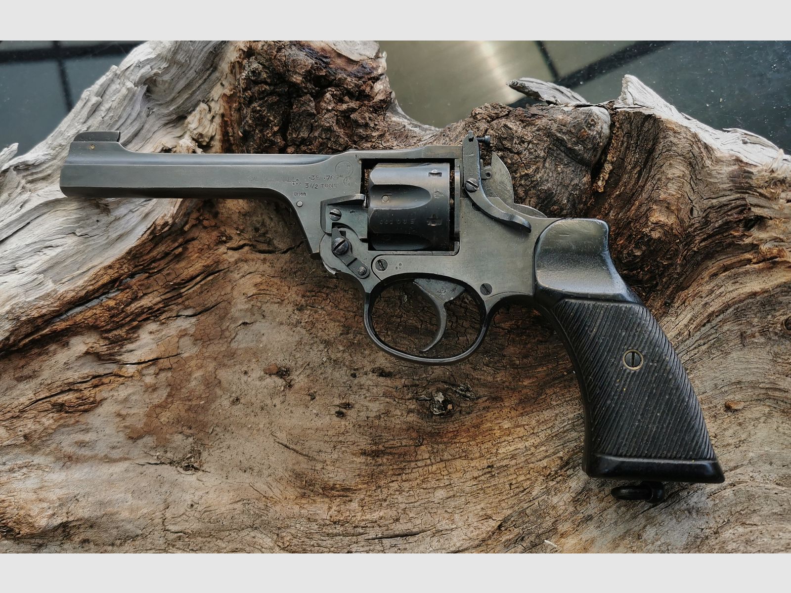 Enfield No.2 MK I WKII 9mm R Knall frei ab 18 Jahre Originale Ganzstahl Revolver Umgebaut mit PtB