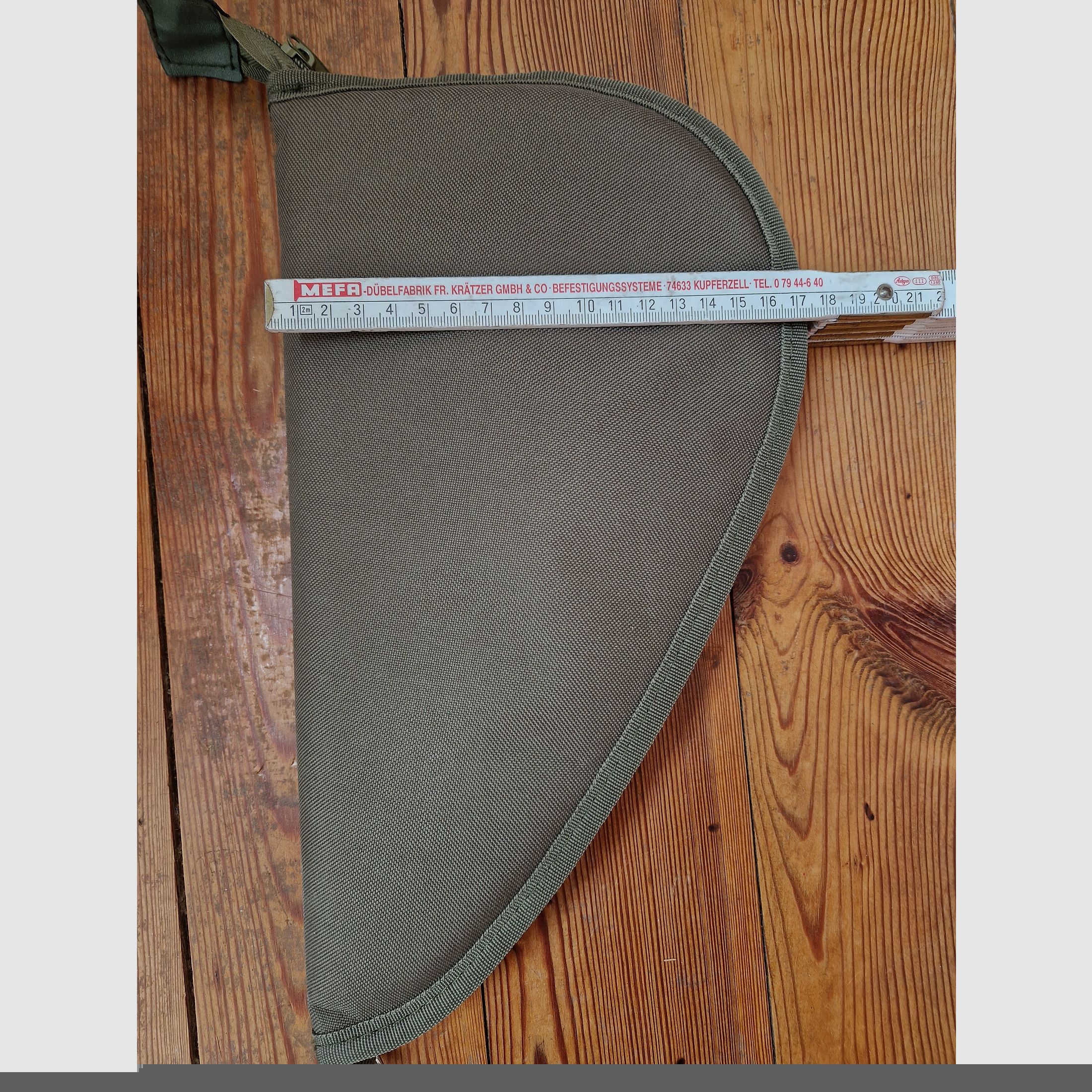 Pistooltas groot Transporttas afsluitbaar Kleur: olijf   NIEUW