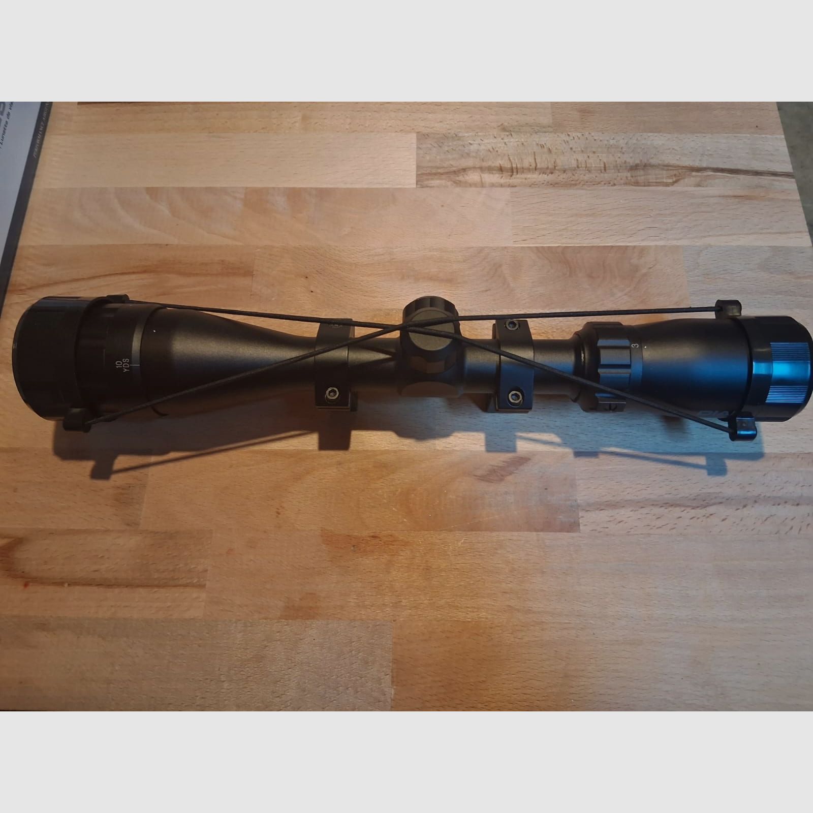 Target scope, optics with 3-9X40 magnification