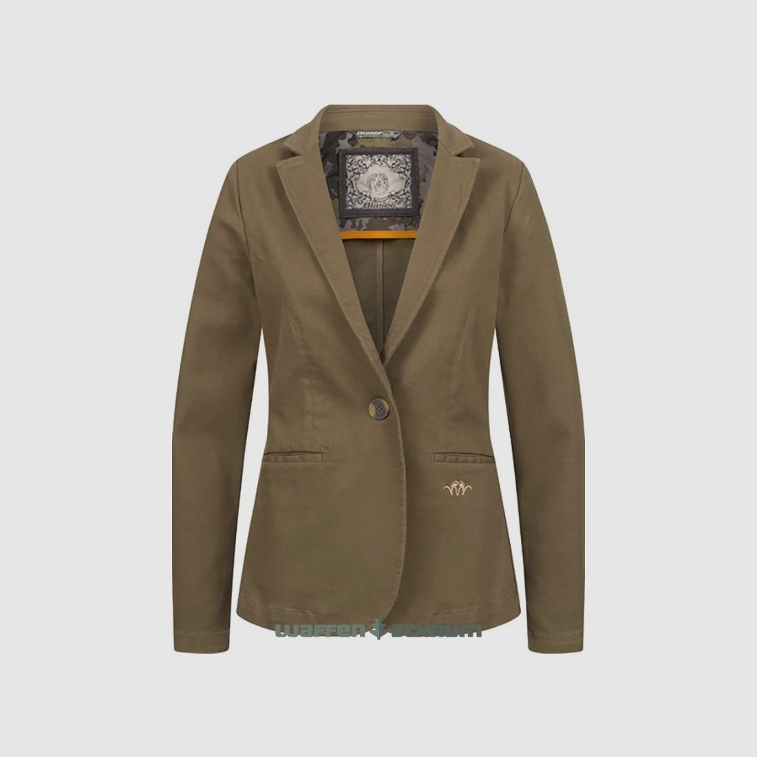 Blaser Jacke Marie Denim Stretch Dunkel Oliv