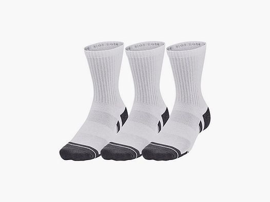 Under Armour Under Armour Mid Crew-Socken Baumwolle 3er Pack weiß grau