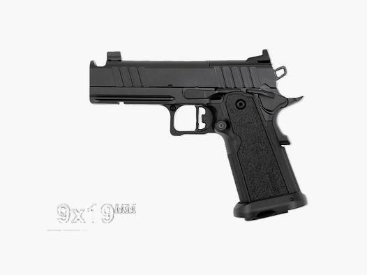 Tisas 2011 Carry Compensator Double Stack, 9mm Para, 17 Schuss, 4,25", OR, Tritium Korn