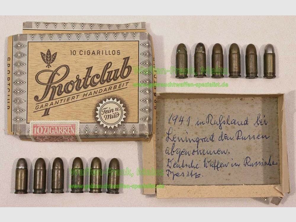 Geco - Fürth Kriegserinnerung/Konvolut 7,65 mm Browning
