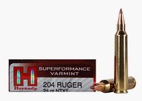 Hornady Superformance Varmint .204 Ruger 24GR NTX 20 cartridges
