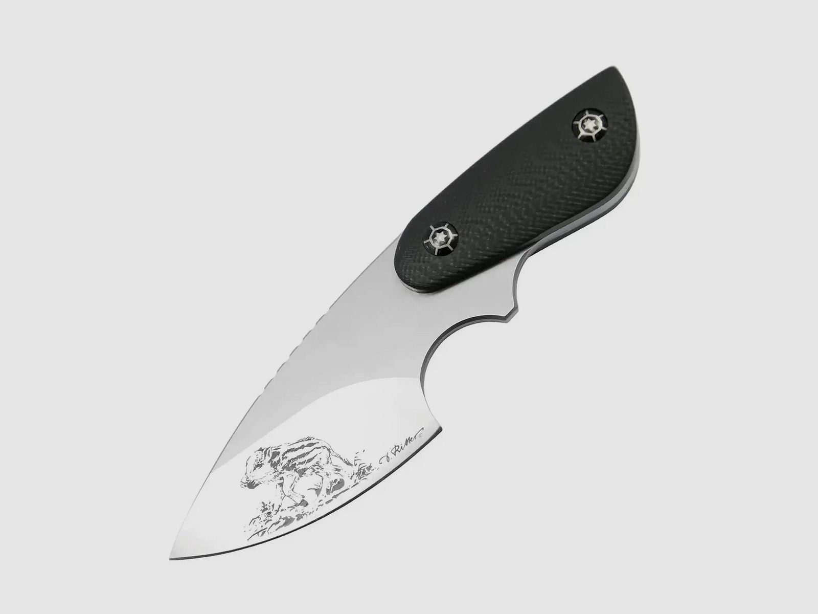 PUMA IP sanglier, G10 noir, couteau de cou