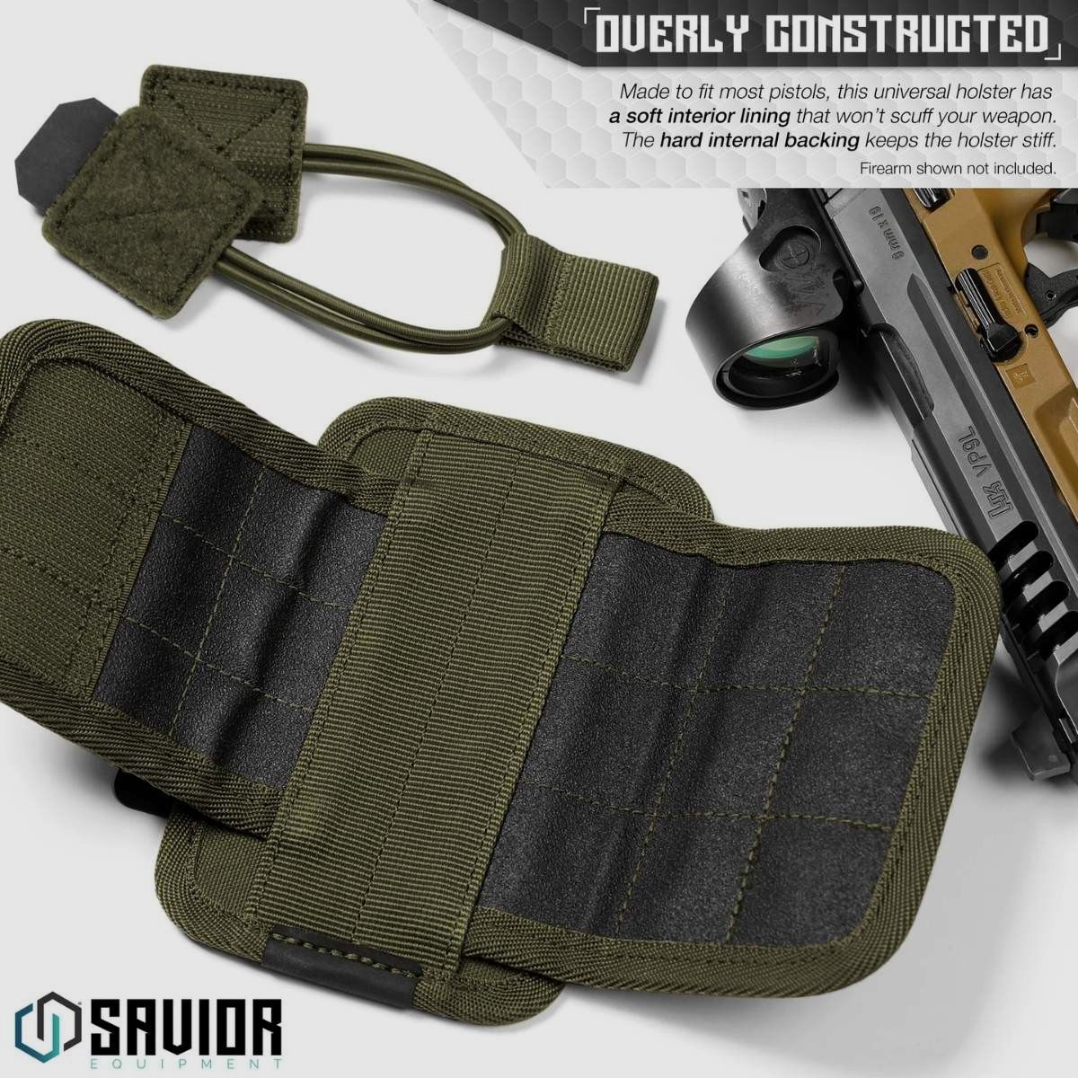 Savior - Uniwersalna Kabura / Holder na Pistolet - Zielona - SP-TNS-PHOL-OG, zdjęcie 4 z 6