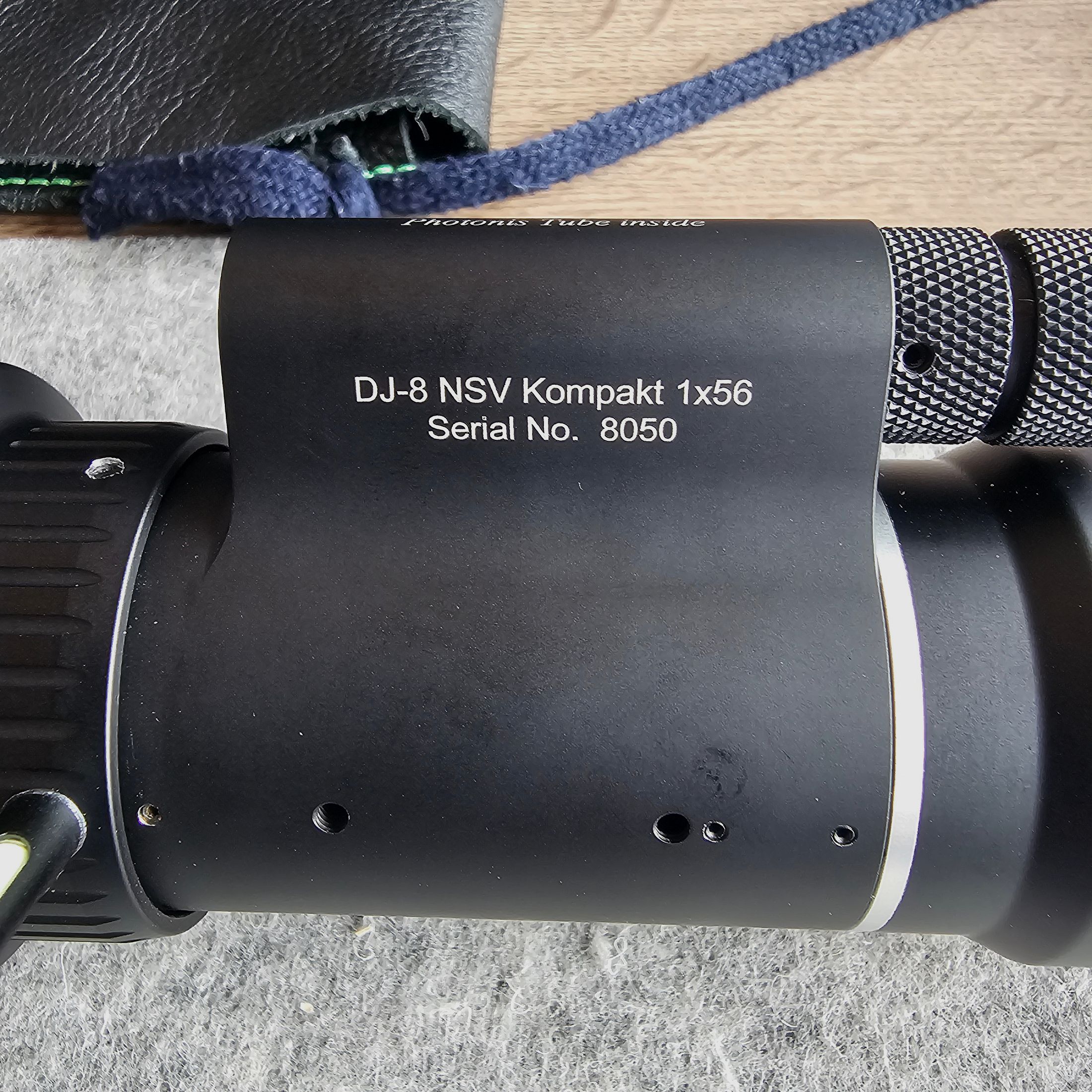 Jahnke DJ-8 NSV Kompakt1x56 mit Premium Photonis Onyx Bildröhre in der höchsten Leistungsklasse III. Weißes Bild der Premiumklasse. Erste Sortierung