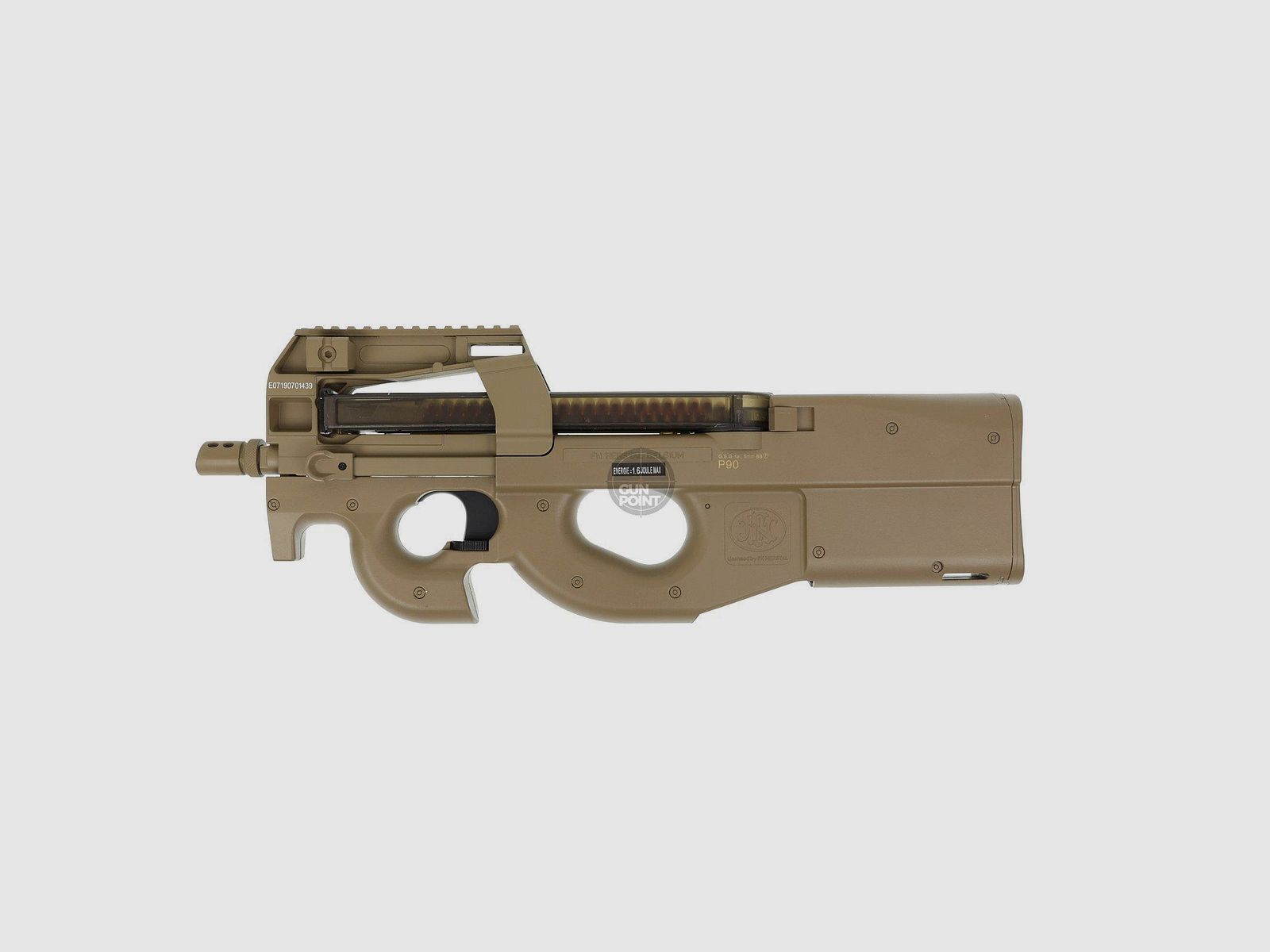 Softair - Maschinenpistole - Cybergun - FN P90 S-AEG dark earth - ab 18, ber 0,5 Joule