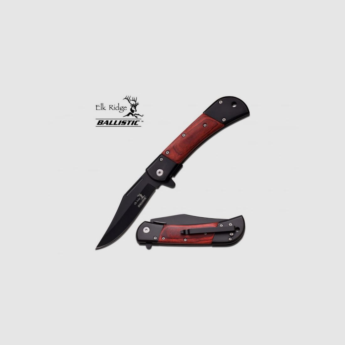 Elk Ridge Cherokee Black Wood couteau pliant, image 2 sur 2