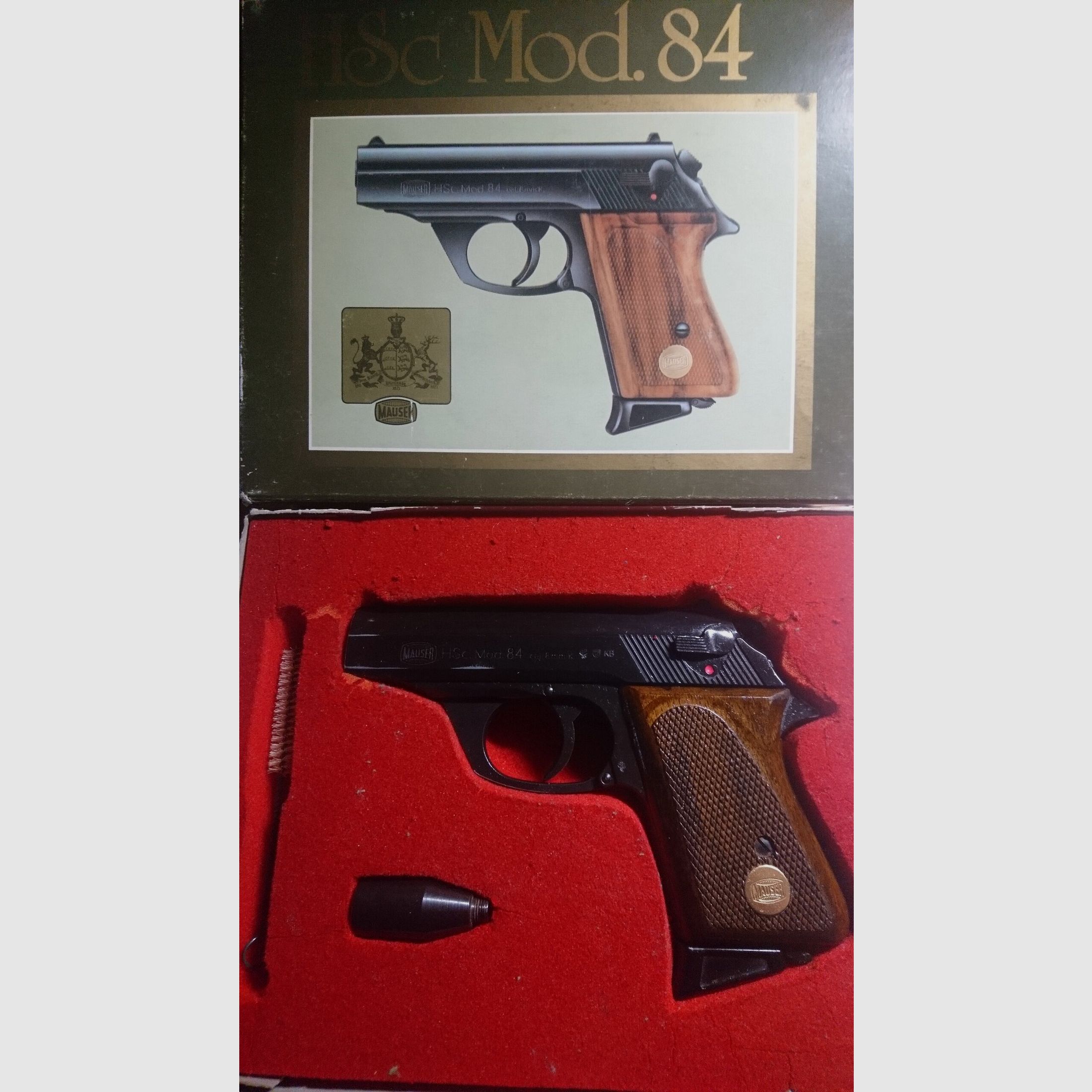 Mauser HSc. Mod.84 Schreckschuss Automatikpistole Set