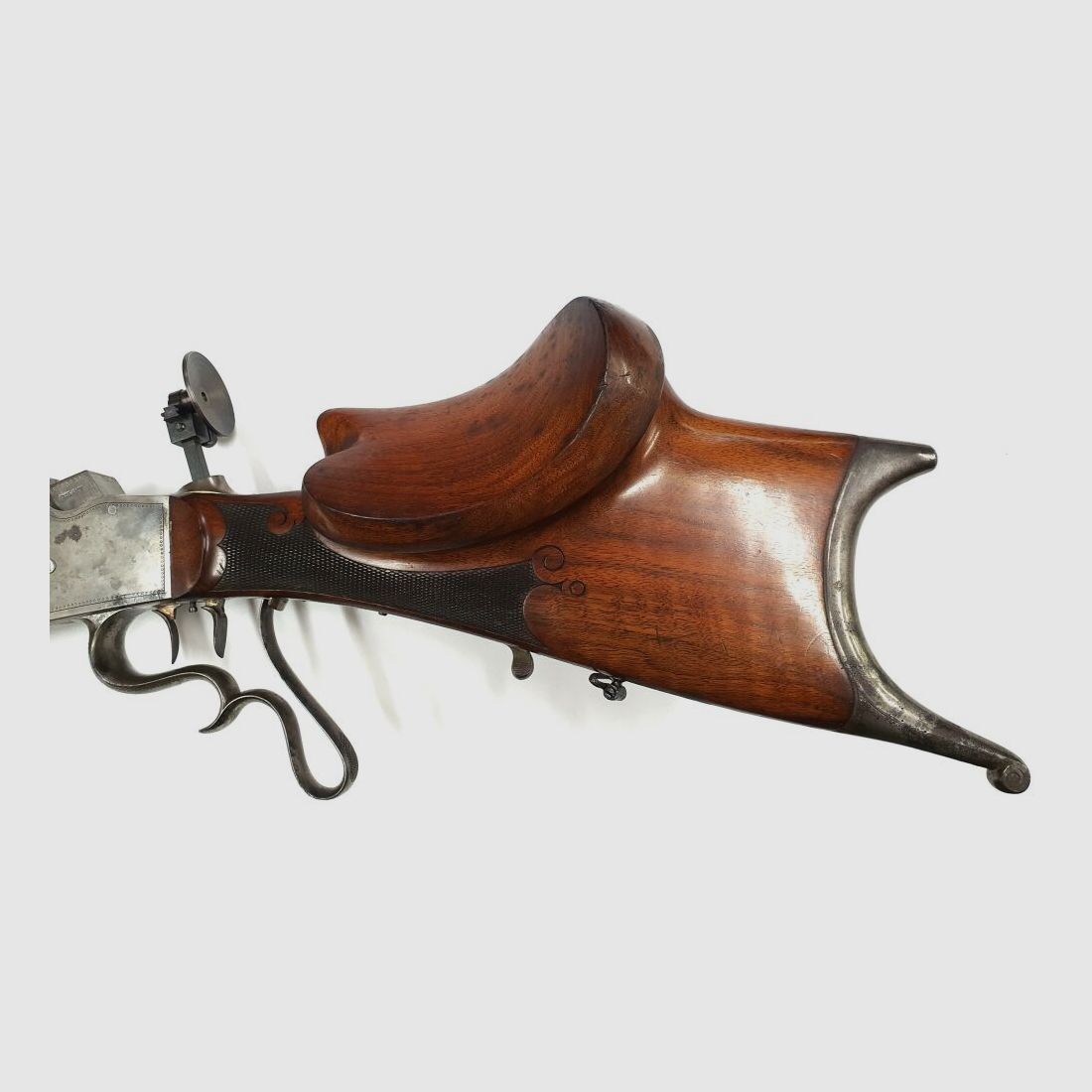 Armero desconocido Mannheim rifle de tiro raro de cerrojo