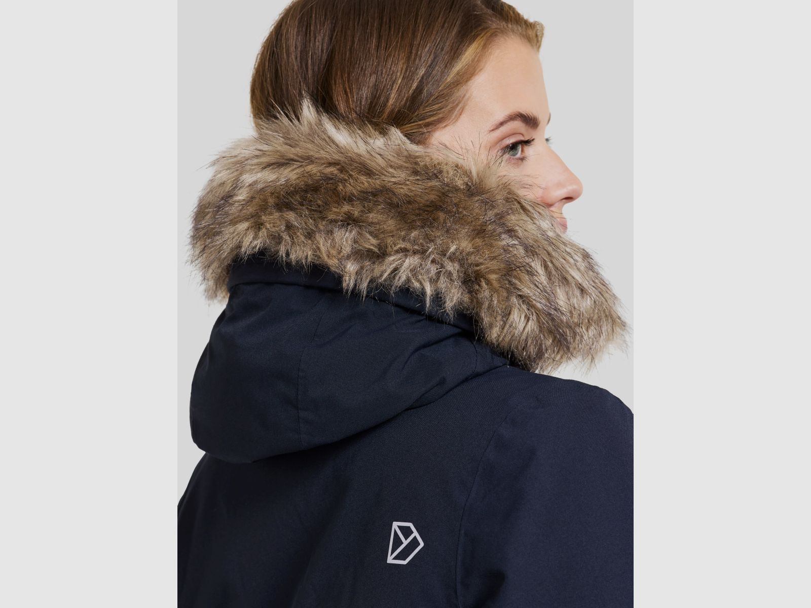 Parka para mujer DIDRIKSONS Erika 3 Azul Noche Oscura