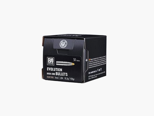 RWS Geschosse EVOLUTION .284/7mm 10,3g/159gr